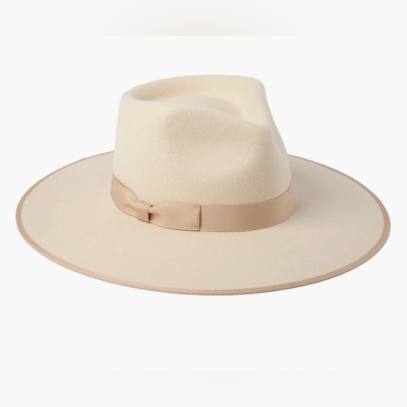 Lack of Color Ivory Rancher Wool Felt Hat Wide Brim Fedora Festival Size S /55cm - Picture 5 of 16